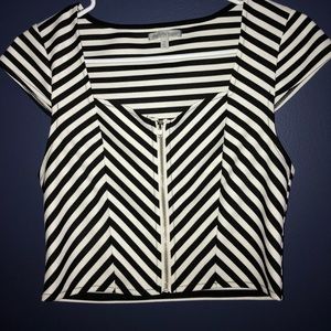 Striped crop top